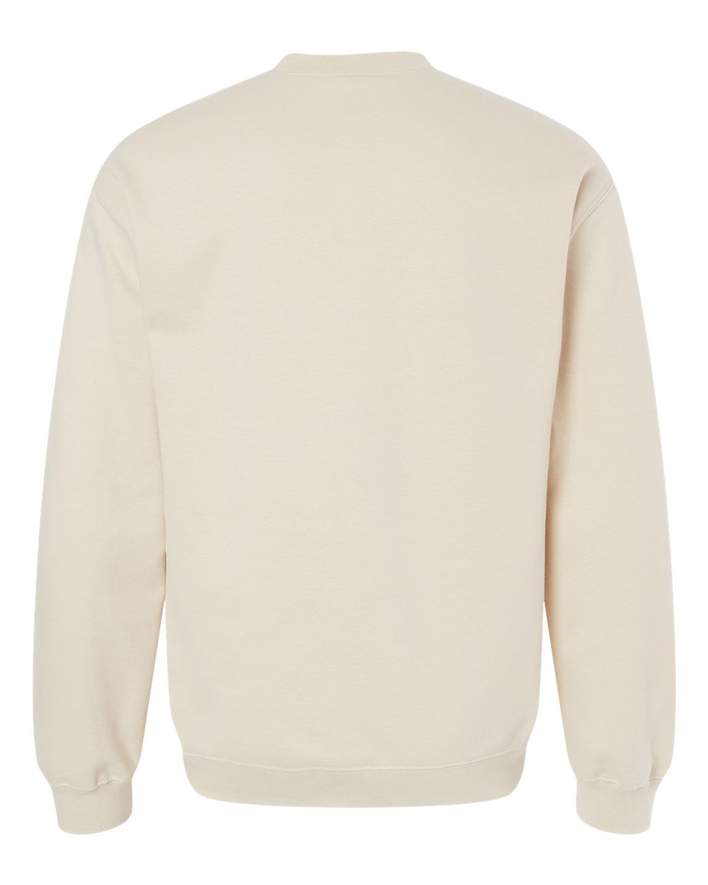 Gildan SF000 Unisex Softstyle® Midweight Crewneck Sweatshirt - Sand - Back View