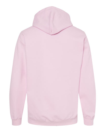 Gildan SF500 Unisex Softstyle® Midweight Hooded Sweatshirt - Light Pink - Back View