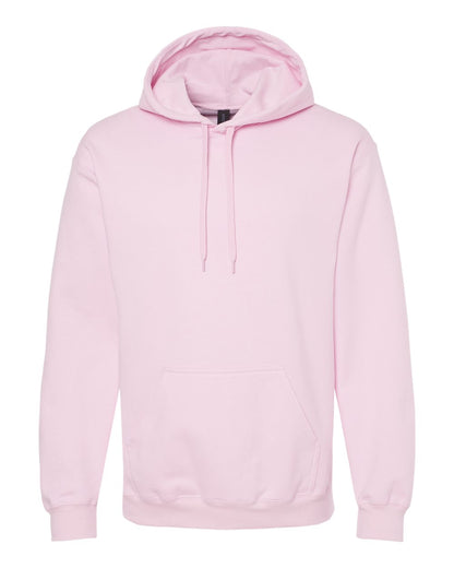 Gildan SF500 Unisex Softstyle® Midweight Hooded Sweatshirt - Light Pink - Front View