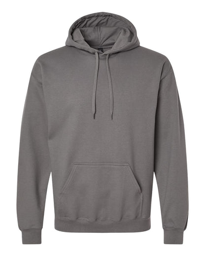 Gildan SF500 Unisex Softstyle® Midweight Hooded Sweatshirt - Charcoal - Front View