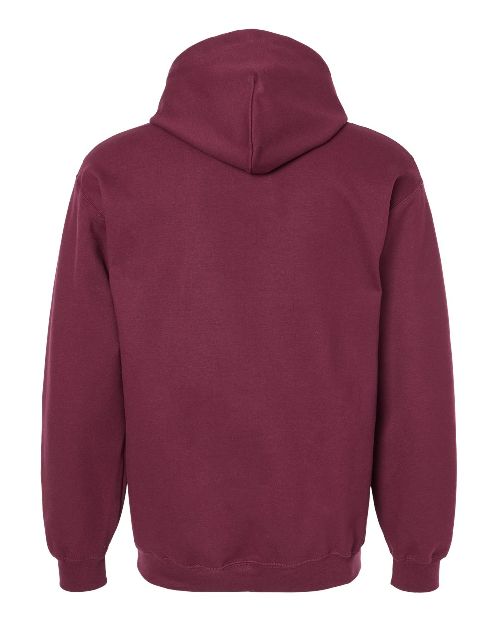 Gildan SF500 Unisex Softstyle® Midweight Hooded Sweatshirt - Maroon - Back View