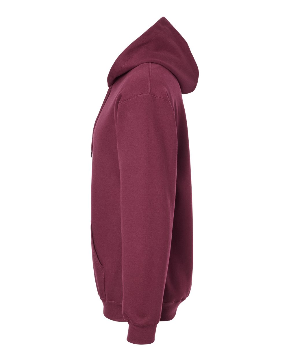 Gildan SF500 Unisex Softstyle® Midweight Hooded Sweatshirt - Maroon - Direct Side