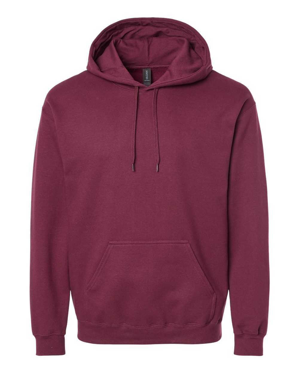 Gildan SF500 Unisex Softstyle® Midweight Hooded Sweatshirt - Maroon - Front View