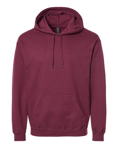 Gildan SF500 Unisex Softstyle® Midweight Hooded Sweatshirt - Maroon - Front View