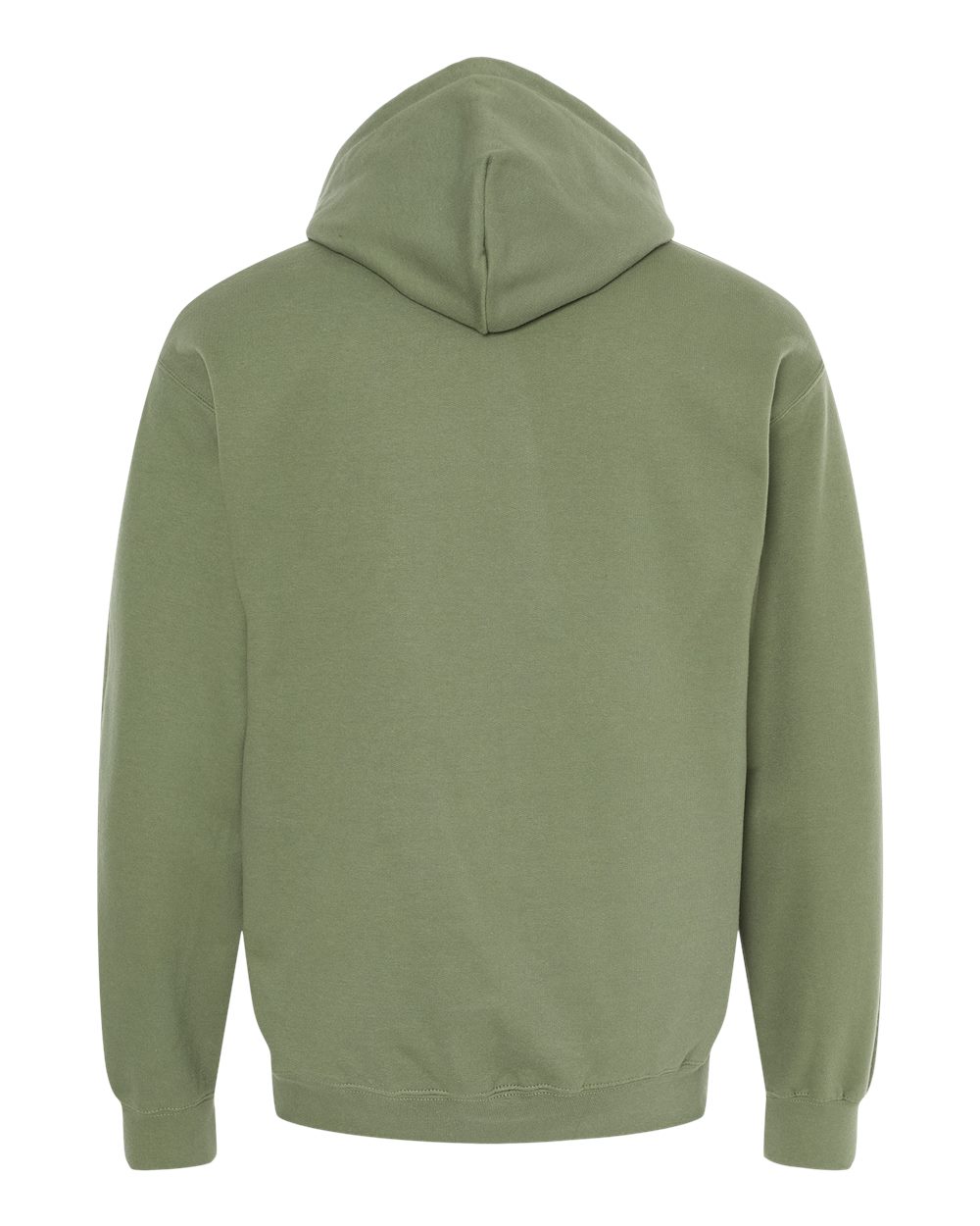 Gildan SF500 Unisex Softstyle® Midweight Hooded Sweatshirt - Military Green - Back View