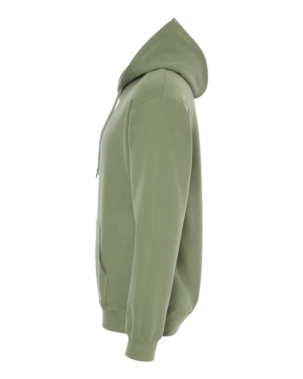 Gildan SF500 Unisex Softstyle® Midweight Hooded Sweatshirt - Military Green - Direct Side
