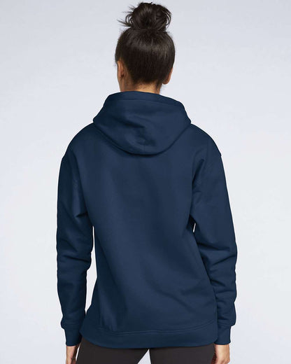 Gildan SF500 Unisex Softstyle® Midweight Hooded Sweatshirt - Navy - On Model Back