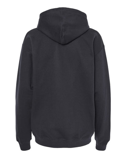 Gildan SF500 Unisex Softstyle® Midweight Hooded Sweatshirt - Black - Back View