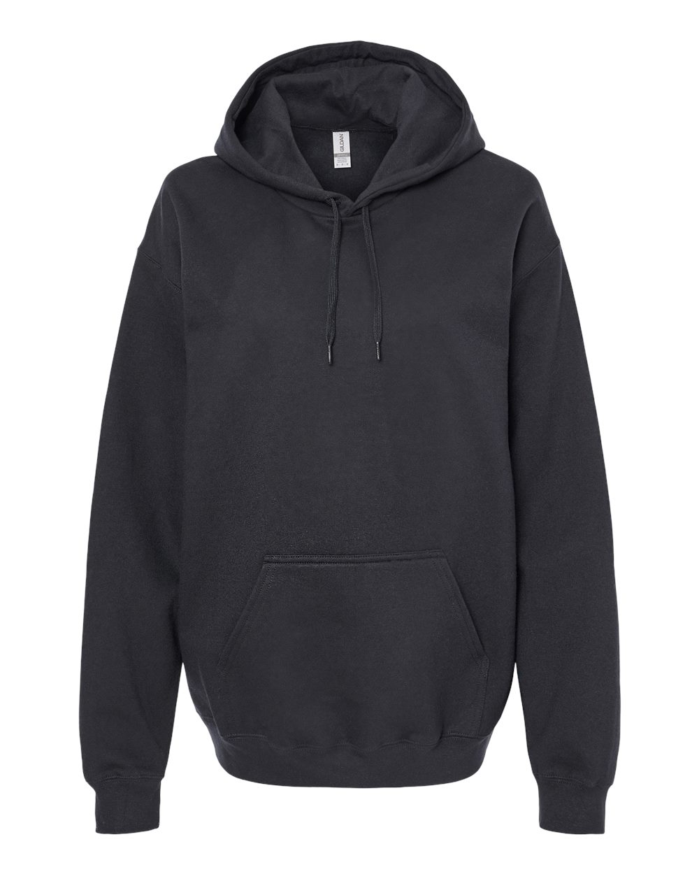 Gildan SF500 Unisex Softstyle® Midweight Hooded Sweatshirt - Black - Front View