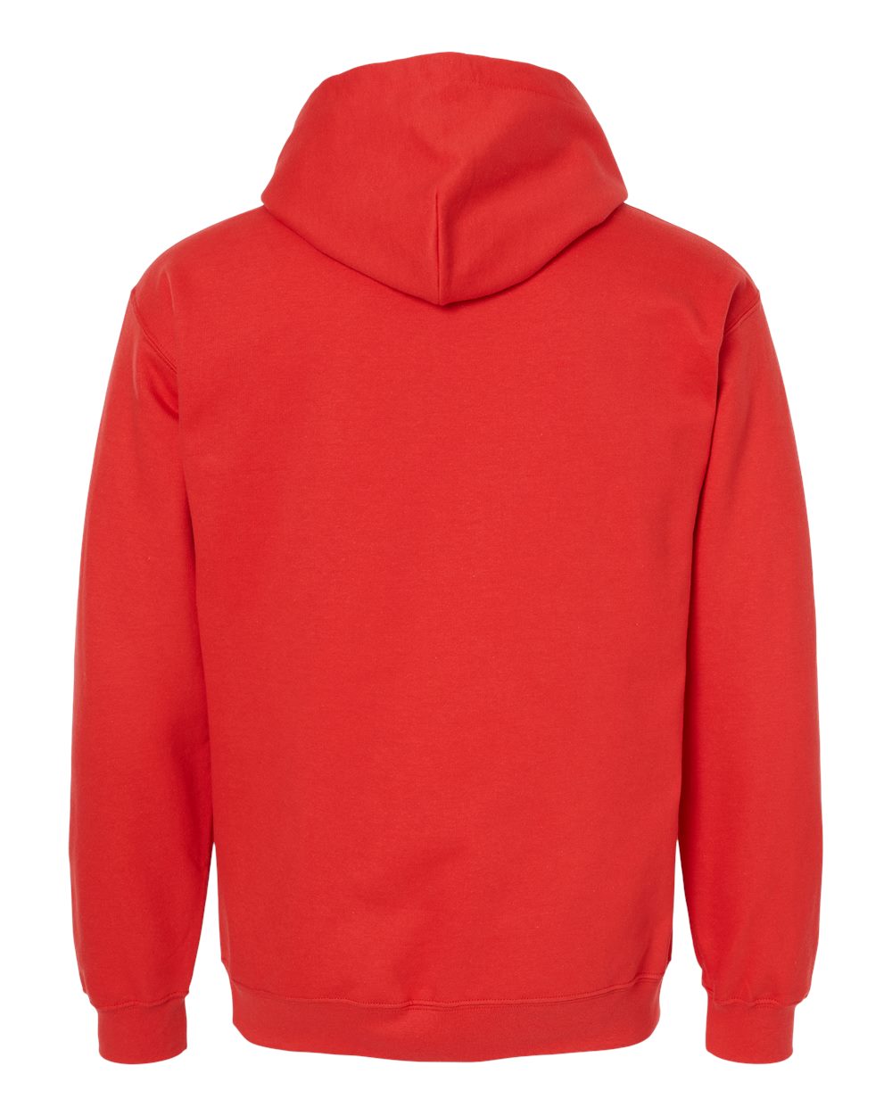 Gildan SF500 Unisex Softstyle® Midweight Hooded Sweatshirt - Red - Back View