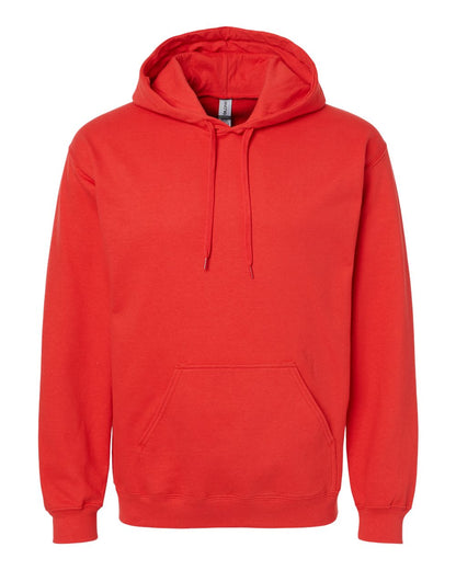 Gildan SF500 Unisex Softstyle® Midweight Hooded Sweatshirt - Red - Front View