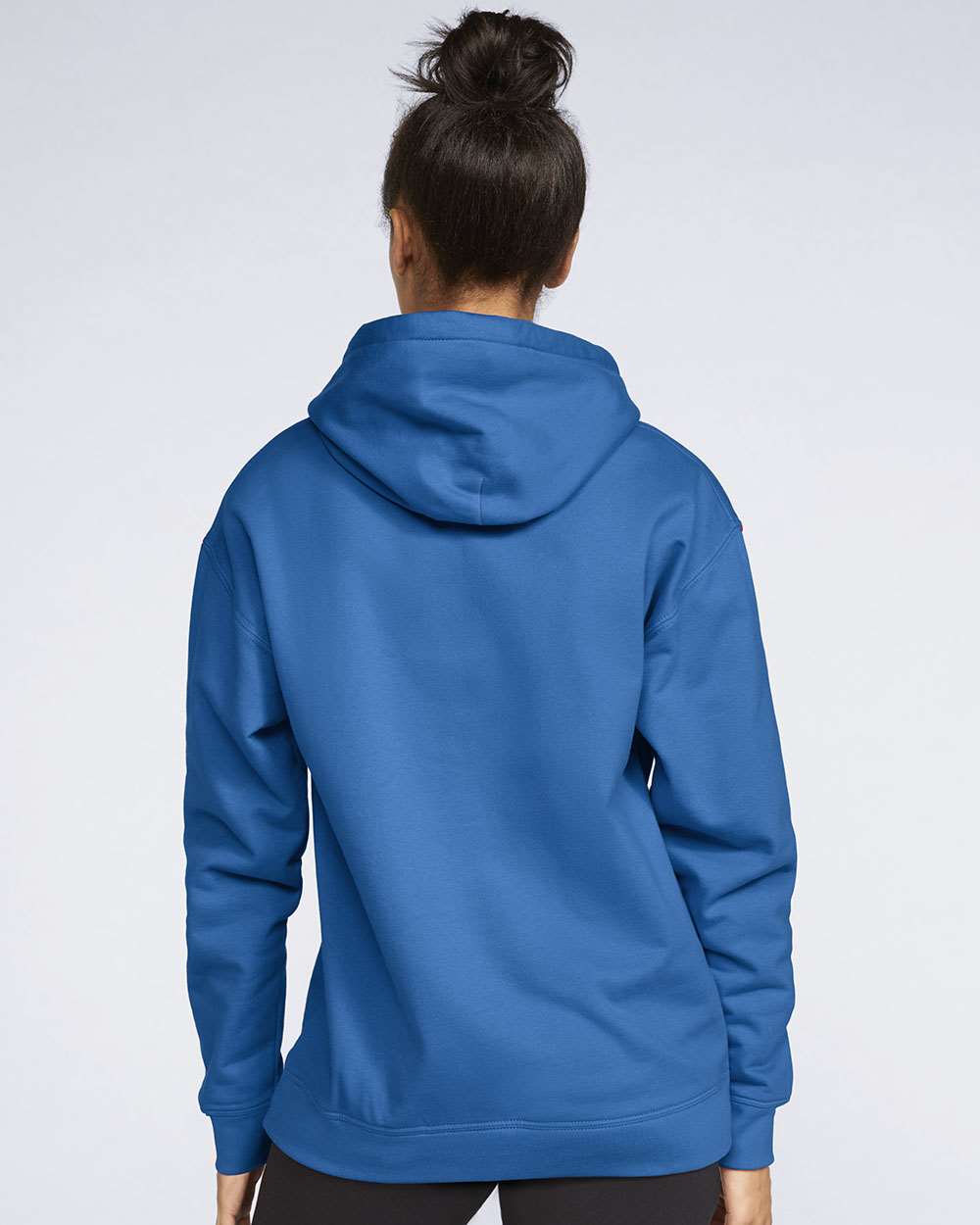 Gildan SF500 Unisex Softstyle® Midweight Hooded Sweatshirt - Royal - On Model Back