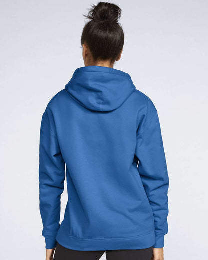 Gildan SF500 Unisex Softstyle® Midweight Hooded Sweatshirt - Royal - On Model Back