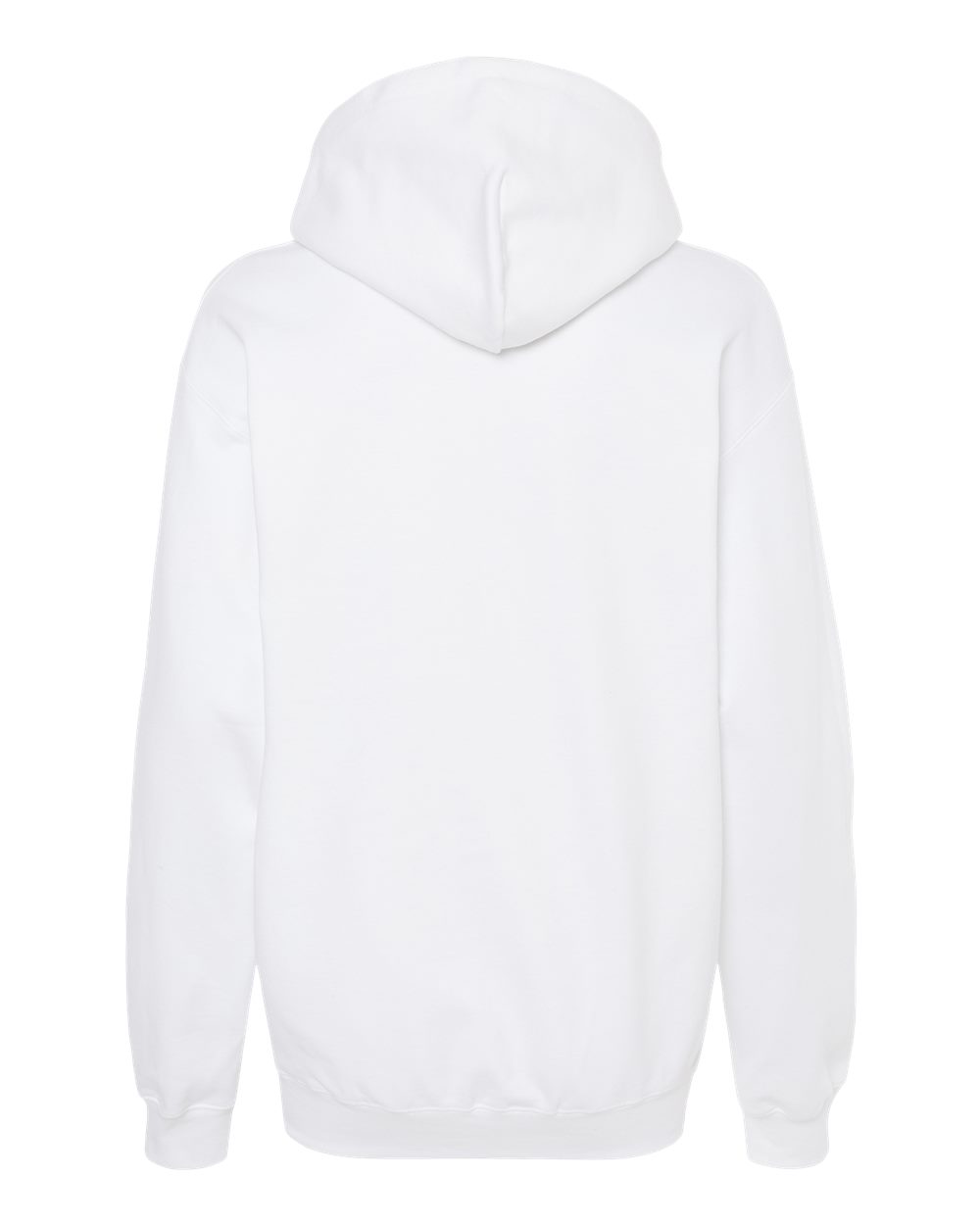 Gildan SF500 Unisex Softstyle® Midweight Hooded Sweatshirt - White - Back View