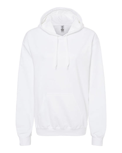 Gildan SF500 Unisex Softstyle® Midweight Hooded Sweatshirt - White - Front View