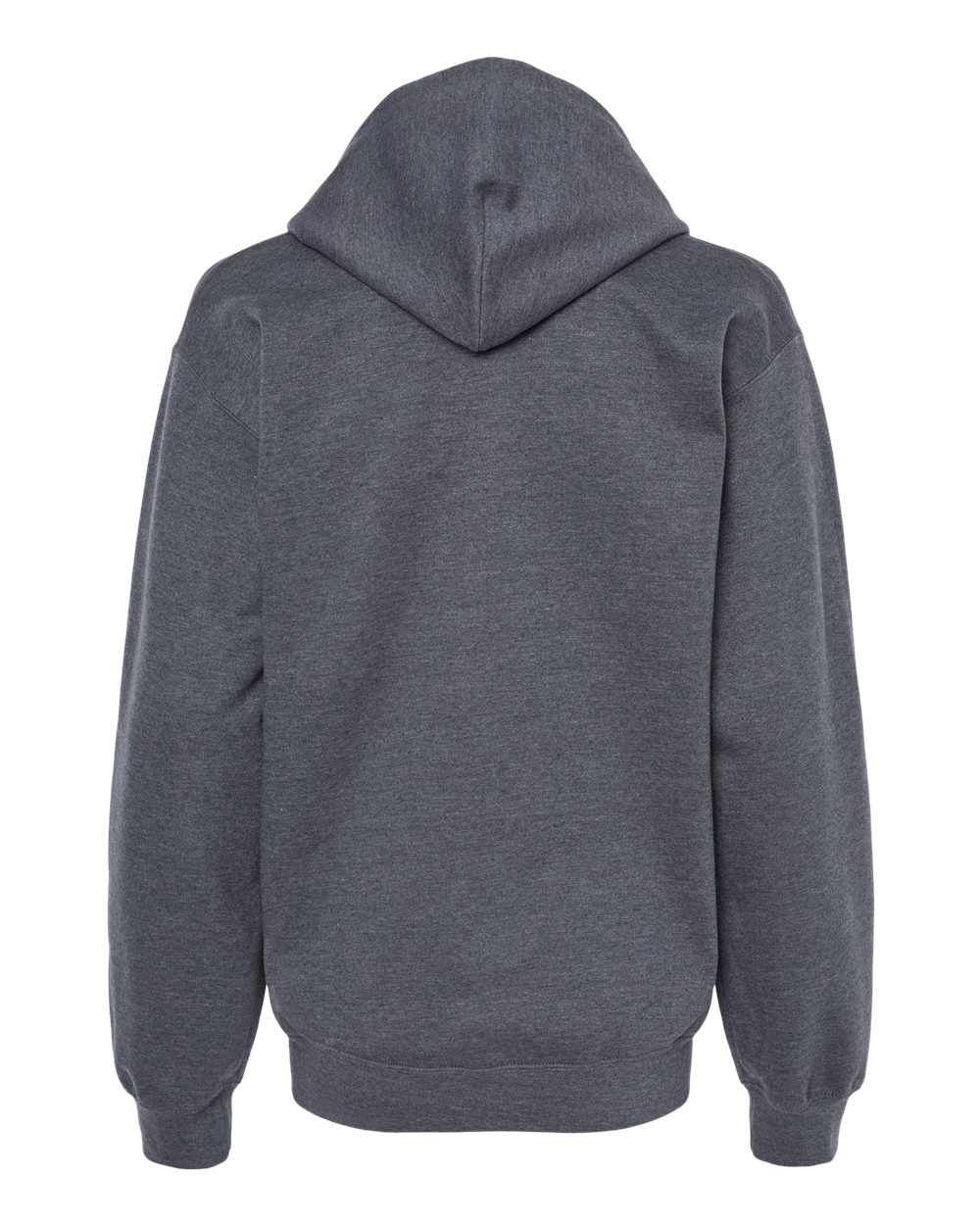 Gildan SF500 Unisex Softstyle® Midweight Hooded Sweatshirt - Dark Heather - Back View