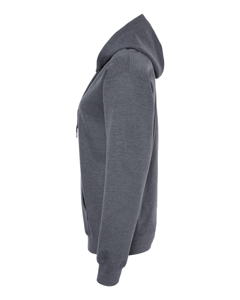 Gildan SF500 Unisex Softstyle® Midweight Hooded Sweatshirt - Dark Heather - Direct Side