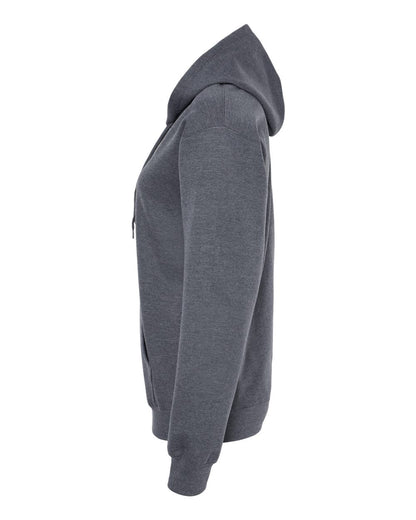 Gildan SF500 Unisex Softstyle® Midweight Hooded Sweatshirt - Dark Heather - Direct Side