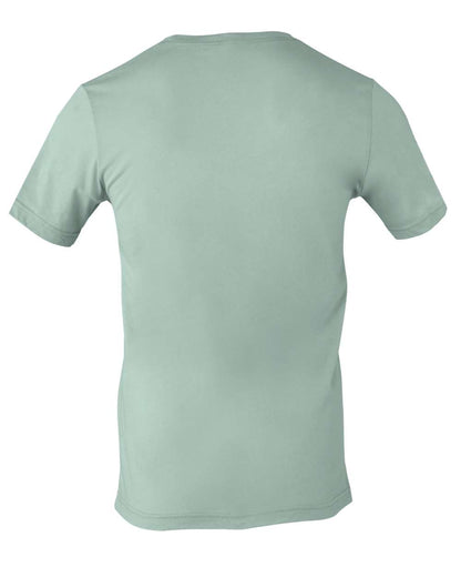 BELLA + CANVAS 3001 Jersey Tee - Dusty Blue - Back View