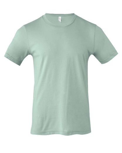 BELLA + CANVAS 3001 Jersey Tee - Dusty Blue - Front View