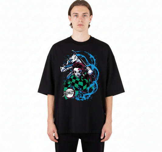 Demon Slayer Tanjiro Flame – Anime DTF Transfer