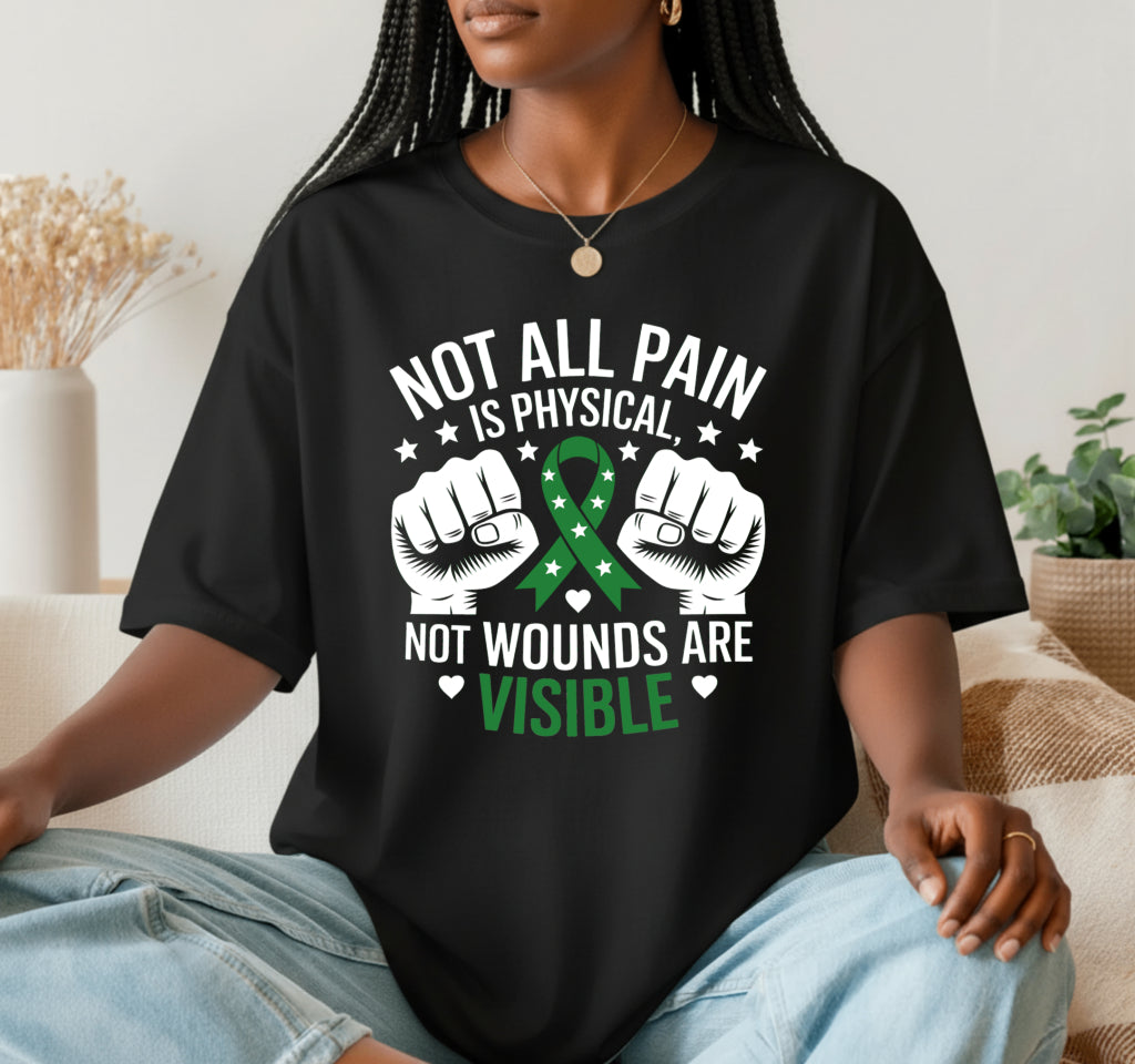 Not All Pain Is Physical; Mental Health Awareness – Mental Health DTF Transfer
