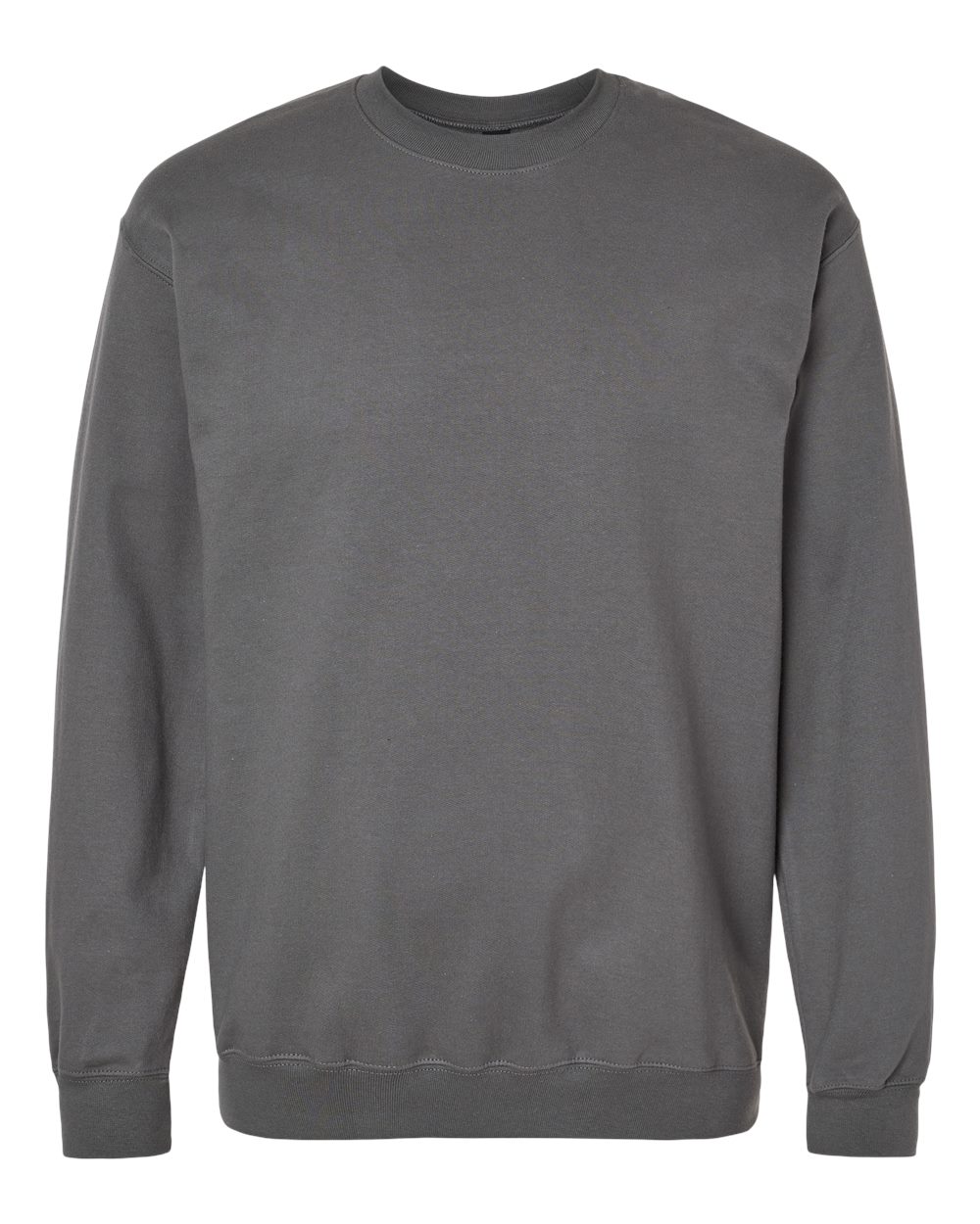 Gildan SF000 Unisex Softstyle® Midweight Crewneck Sweatshirt - Charcoal - Front View