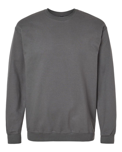 Gildan SF000 Unisex Softstyle® Midweight Crewneck Sweatshirt - Charcoal - Front View