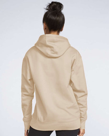 Gildan SF500 Unisex Softstyle® Midweight Hooded Sweatshirt - Sand - On Model Back