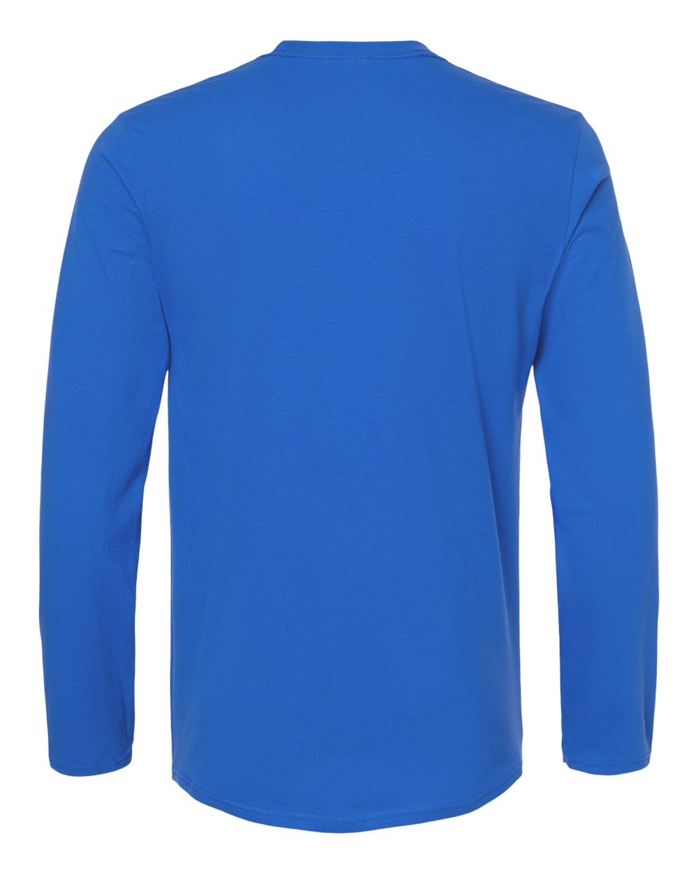 Gildan 64400 Unisex Softstyle® Long Sleeve T-Shirt - Royal - Back View