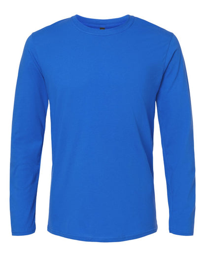 Gildan 64400 Unisex Softstyle® Long Sleeve T-Shirt - Royal - Front View
