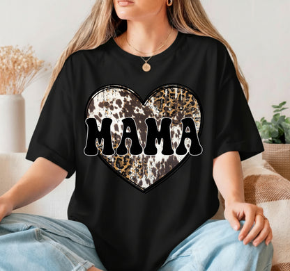 MAMA Cowhide Print – Mothers Day DTF Transfer