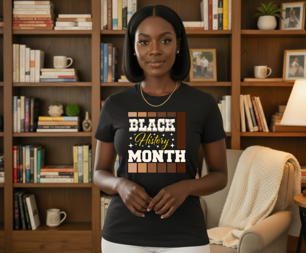 BLACK HISTORY MONTH STRONG. PROUD. POWERFUL. – Black History DTF Transfer