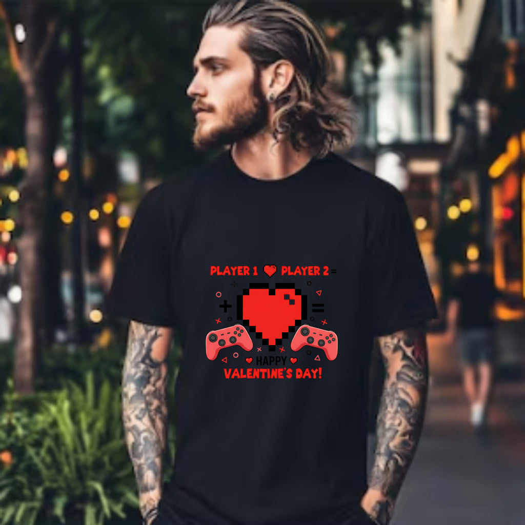 GAME OVER Pixel Skull Gamer – DTF Transfer