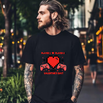 GAME OVER Pixel Skull Gamer – DTF Transfer