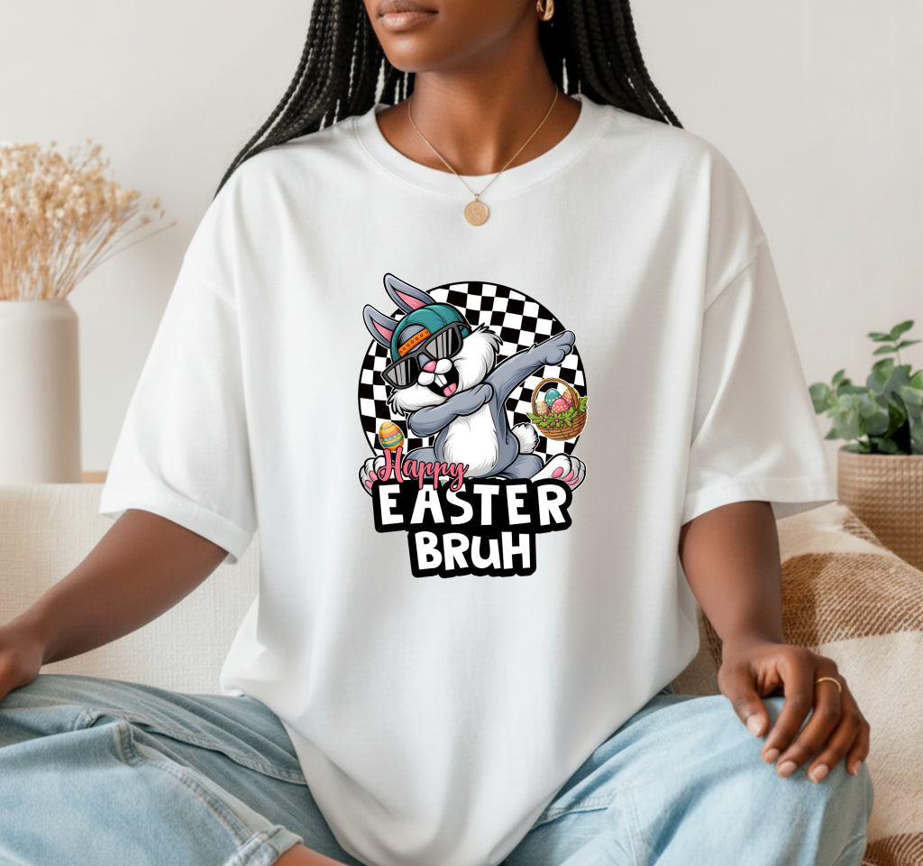 Happy Easter Bunny & Floral – Easter DTF Transfer