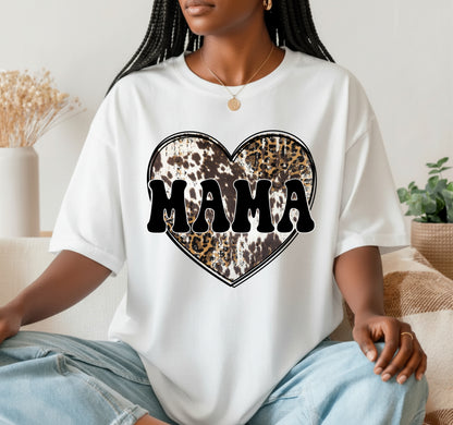 MAMA Cowhide Print – Mothers Day DTF Transfer