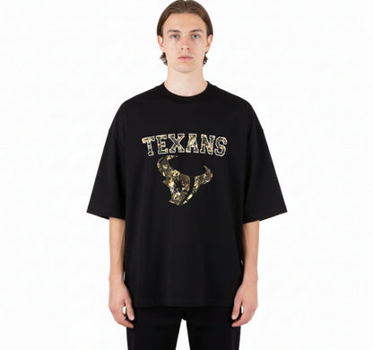 Longhorn Skull & Roses – Western DTF Transfer