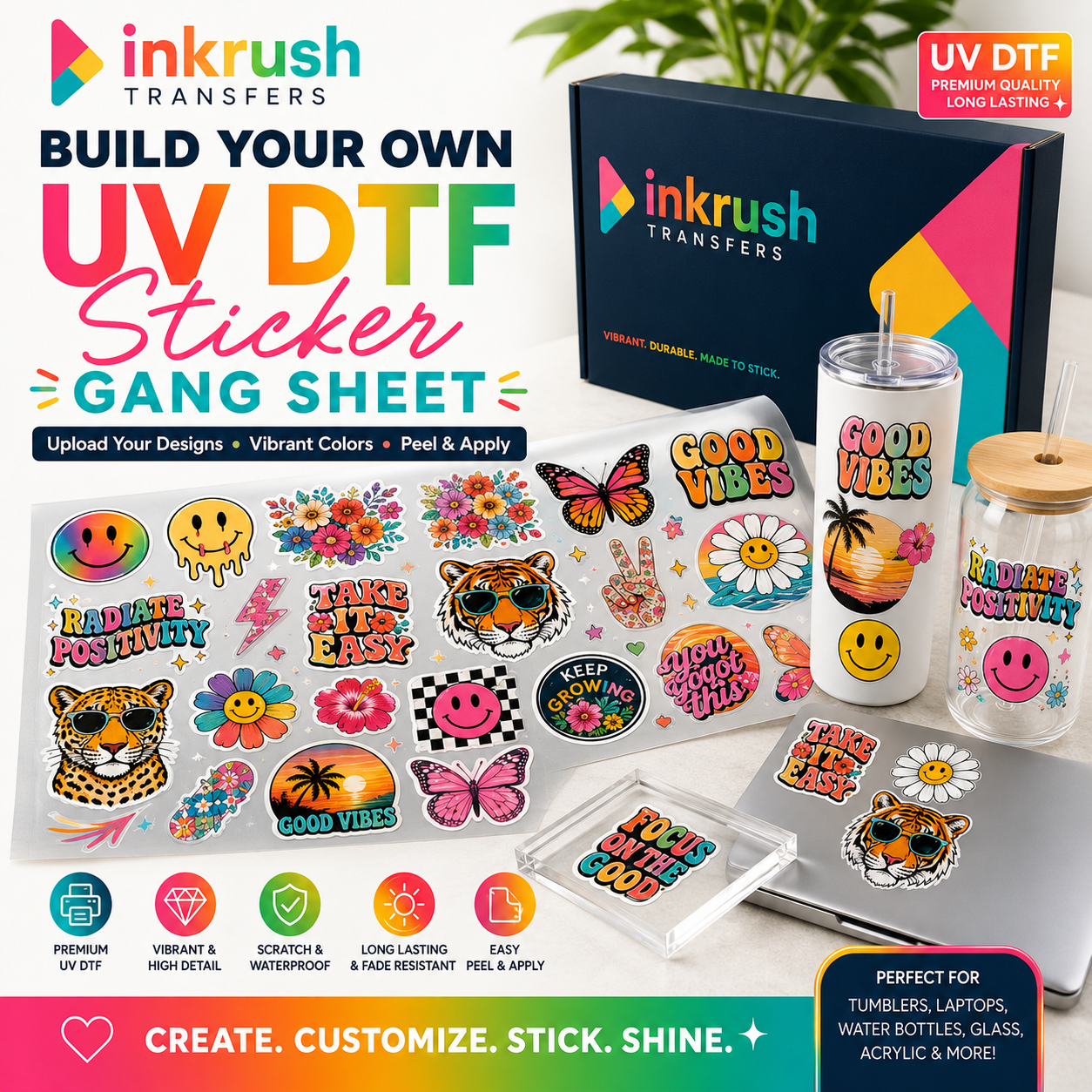 Build Your Own UV DTF Sticker Gang Sheet