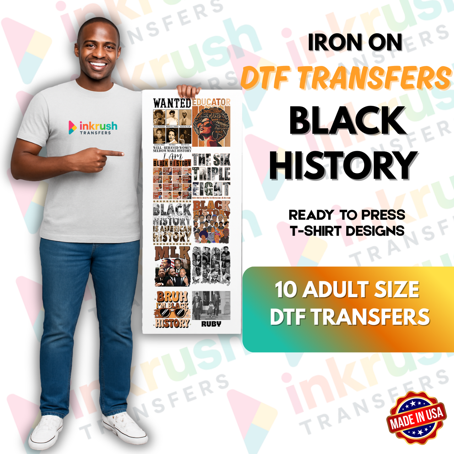 Black History Month DTF Gang Sheet – 22″ Wide