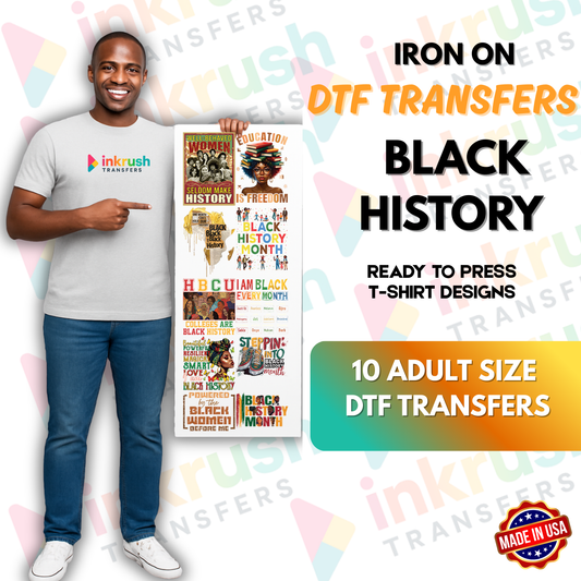 Black Excellence DTF Gang Sheet – 22″ Premade