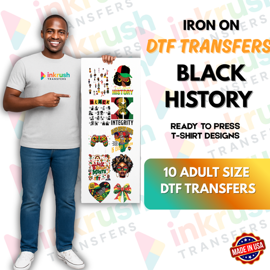 Black Culture DTF Gang Sheet – 22″ Premade