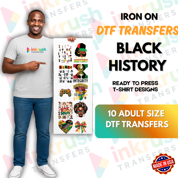 Black Culture DTF Gang Sheet – 22″ Premade