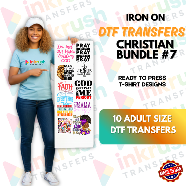 Christian Bundle #7 – Youth & Student Ministry (22″ Gang Sheet, 10 Transfers)