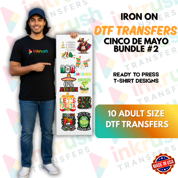 Cinco de Mayo Bundle #2 – Street Food & Cultura (22″ Gang Sheet, 10 Transfers)