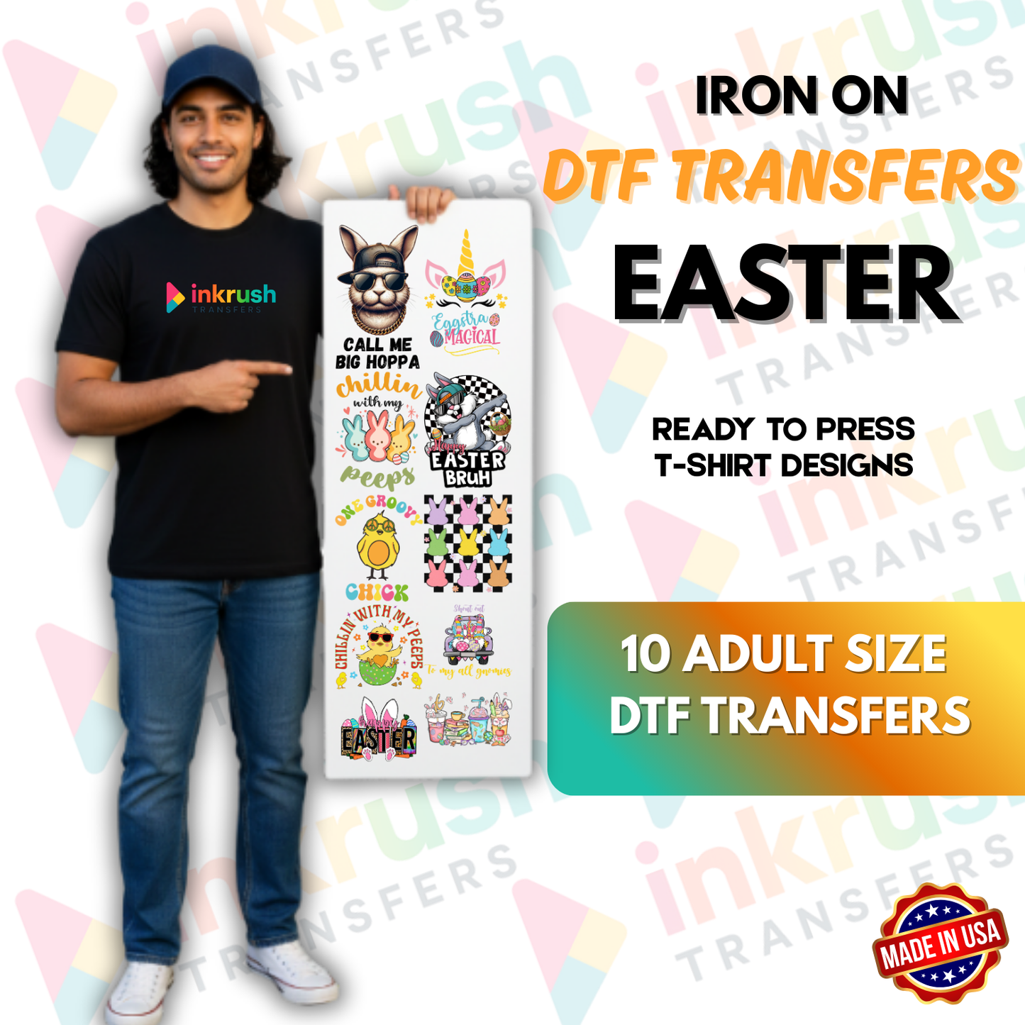 Easter DTF Gang Sheet – 22″ Premade