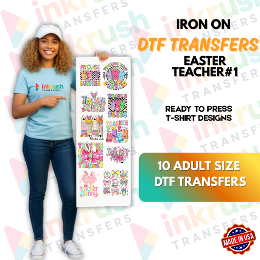 Teacher Bundle #1 – Afro-Centric Classroom Pride (22″ Gang Sheet, 10 Transfers)