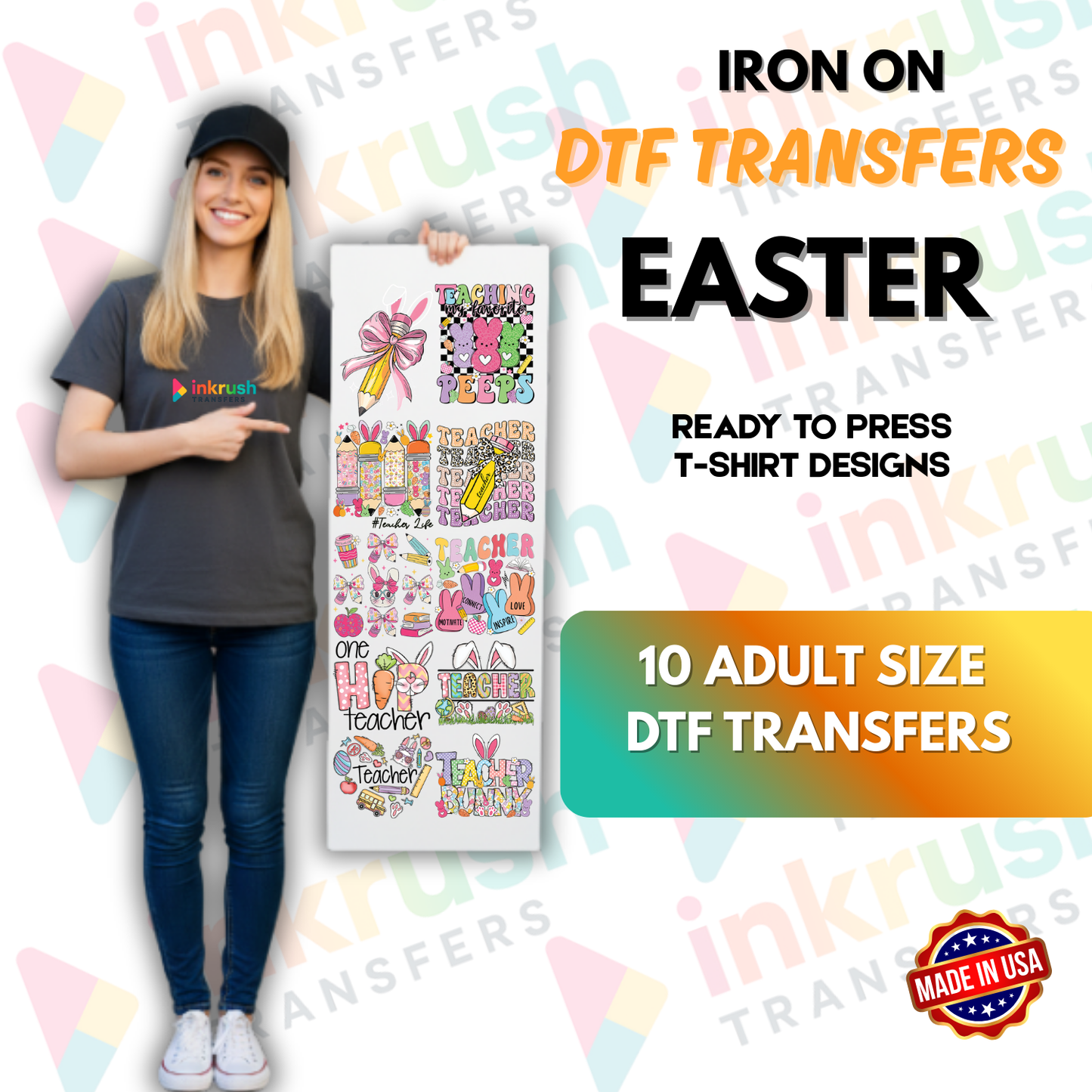 Spring Easter DTF Gang Sheet – 22″