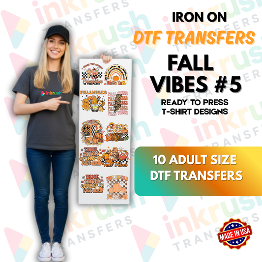 Fall Bundle #5 – Football & Tailgate Season (22″ Gang Sheet, 10 Transfers)