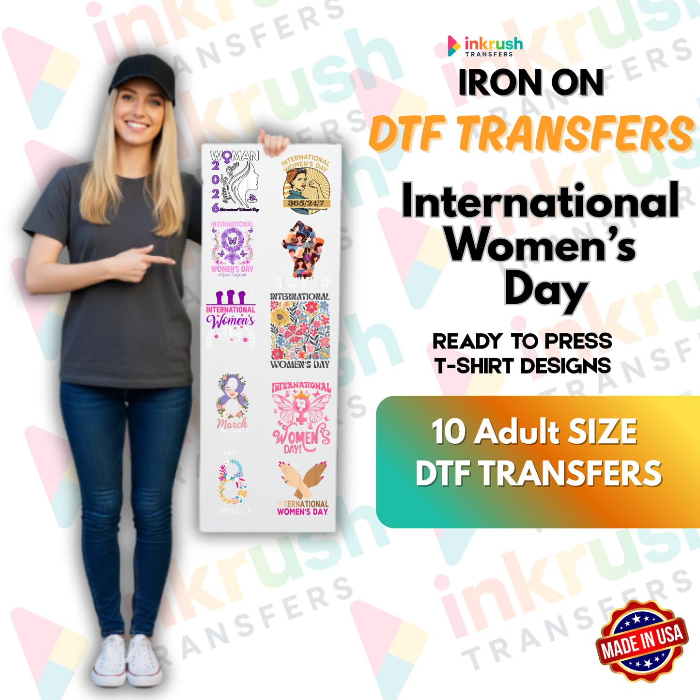 Strong & Fearless Collection – 22″ Premade Gang Sheet